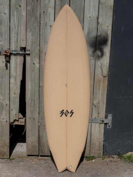 BOS Grim Ripper Surfboard 5ft 10 Futures - Peach