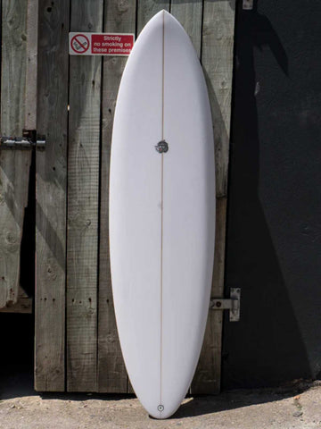 BOS Widowmaker Surfboard 5ft 10 FCS - White