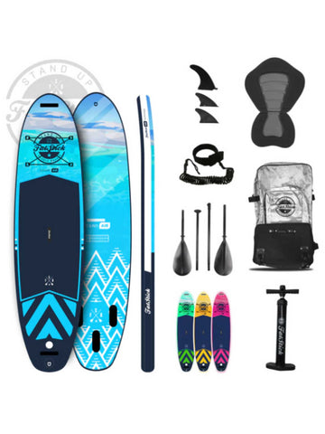 FatStick Pure Art Inflatable Stand Up Paddle Board 10ft 6 SUP Package - Blue Lagoon