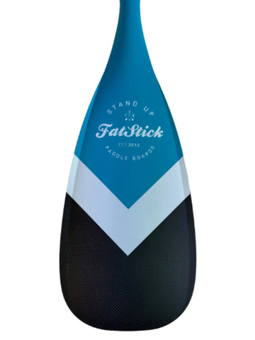 FatStick Three Piece Full Carbon SUP Paddle - Blue